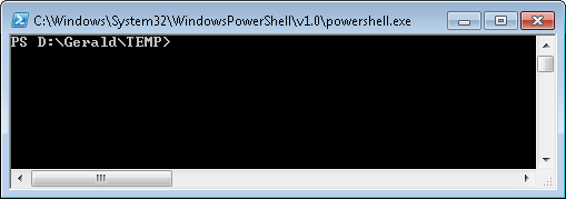 powershell command window
